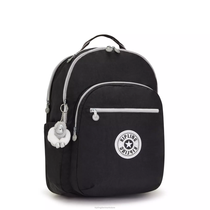 Kipling Kvinder seoul ekstra stor 17\" laptop rygsæk XVLD438 bærbare rygsække ægte sort sjov
