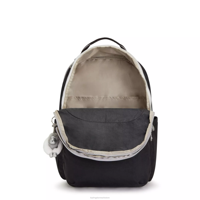 Kipling Kvinder seoul ekstra stor 17\" laptop rygsæk XVLD438 bærbare rygsække ægte sort sjov