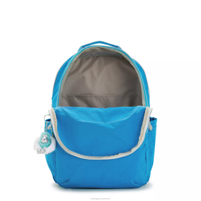 Kipling Kvinder seoul ekstra stor 17\" laptop rygsæk XVLD440 bærbare rygsække ivrig blå sjov