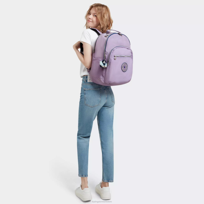 Kipling Kvinder seoul ekstra stor 17\" laptop rygsæk XVLD441 bærbare rygsække endeløs lilla sjov