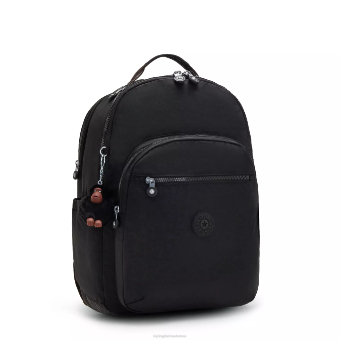Kipling Kvinder seoul ekstra stor 17\" laptop rygsæk XVLD488 bærbare rygsække ægte sort tone