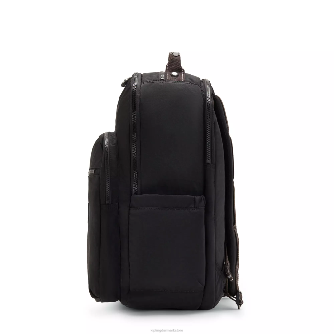Kipling Kvinder seoul ekstra stor 17\" laptop rygsæk XVLD488 bærbare rygsække ægte sort tone