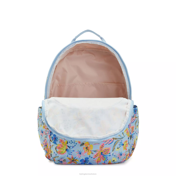 Kipling Kvinder seoul ekstra stor printet 17\" laptop rygsæk XVLD455 bærbare rygsække vilde blomster