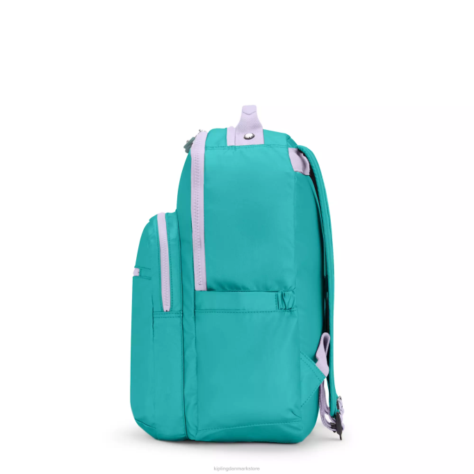 Kipling Kvinder seoul stor 15\" laptop rygsæk XVLD429 bærbare rygsække surfergrøn