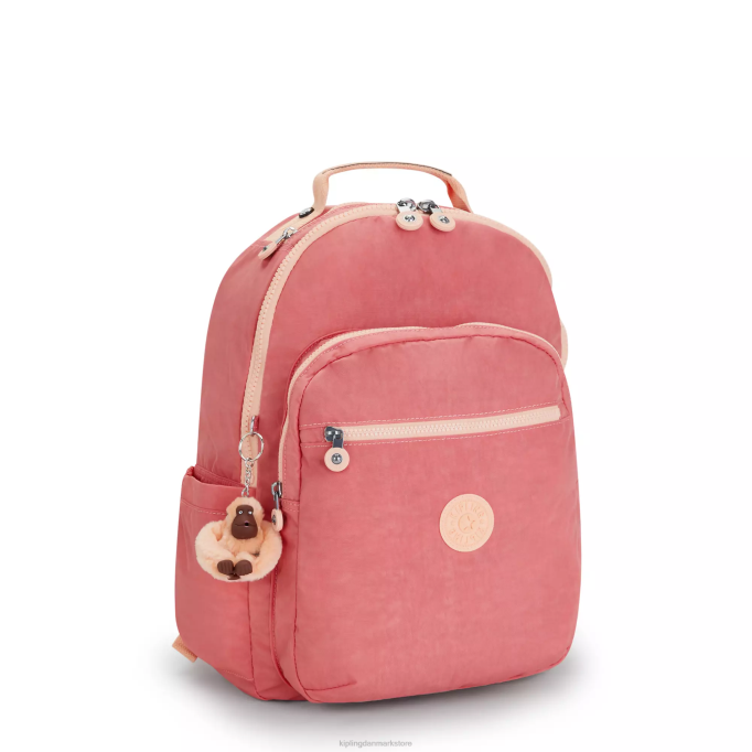 Kipling Kvinder seoul stor 15\" laptop rygsæk XVLD433 bærbare rygsække glad pink