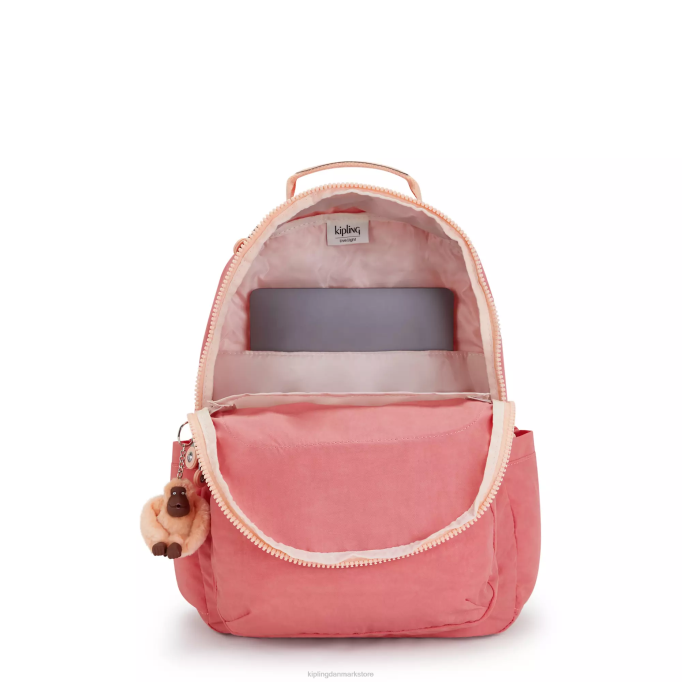 Kipling Kvinder seoul stor 15\" laptop rygsæk XVLD433 bærbare rygsække glad pink