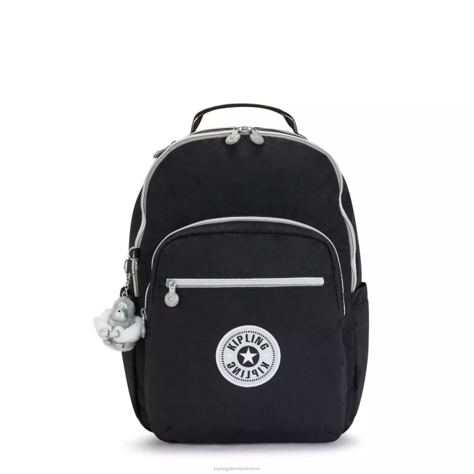 Kipling Kvinder seoul stor 15" laptop rygsæk XVLD442 bærbare rygsække ægte sort sjov