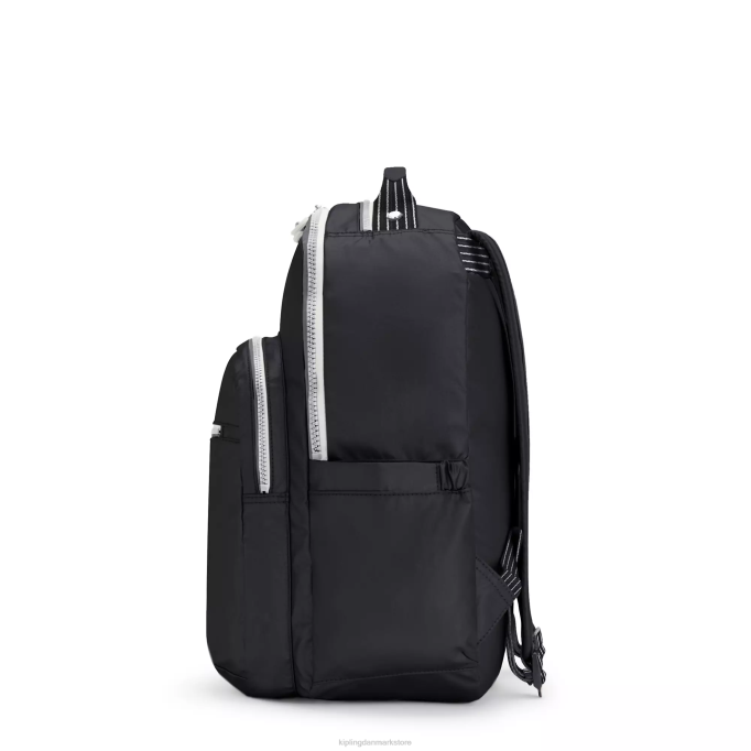 Kipling Kvinder seoul stor 15\" laptop rygsæk XVLD442 bærbare rygsække ægte sort sjov