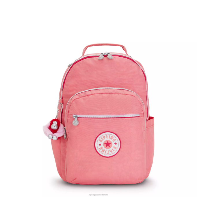 Kipling Kvinder seoul stor 15" laptop rygsæk XVLD443 bærbare rygsække glædelig pink sjov