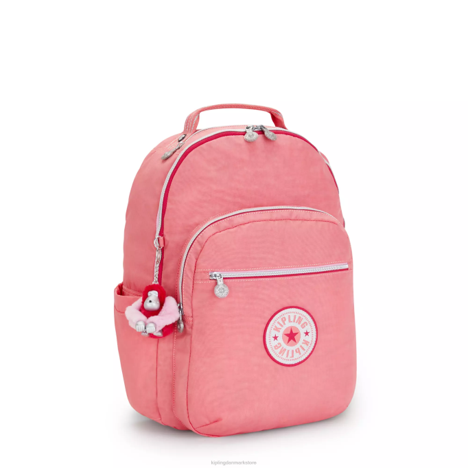 Kipling Kvinder seoul stor 15\" laptop rygsæk XVLD443 bærbare rygsække glædelig pink sjov