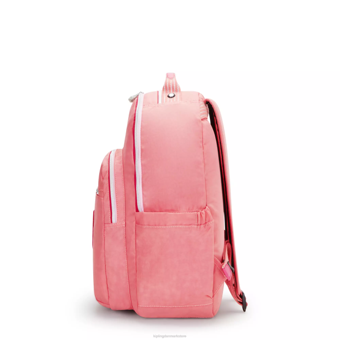 Kipling Kvinder seoul stor 15\" laptop rygsæk XVLD443 bærbare rygsække glædelig pink sjov