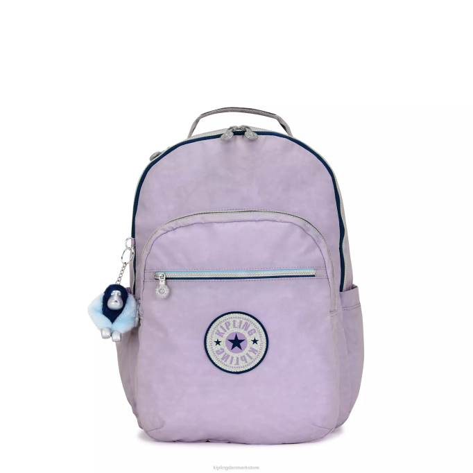 Kipling Kvinder seoul stor 15" laptop rygsæk XVLD445 bærbare rygsække endeløs lilla sjov