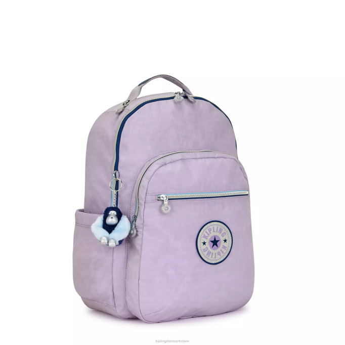 Kipling Kvinder seoul stor 15\" laptop rygsæk XVLD445 bærbare rygsække endeløs lilla sjov
