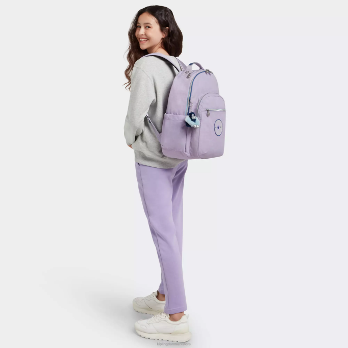 Kipling Kvinder seoul stor 15\" laptop rygsæk XVLD445 bærbare rygsække endeløs lilla sjov
