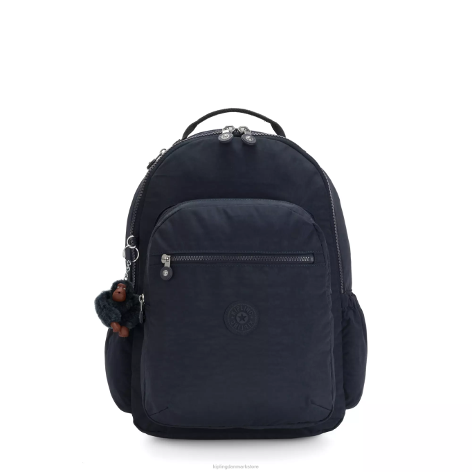 Kipling Kvinder seoul stor 15" laptop rygsæk XVLD470 bærbare rygsække ægte blå tone