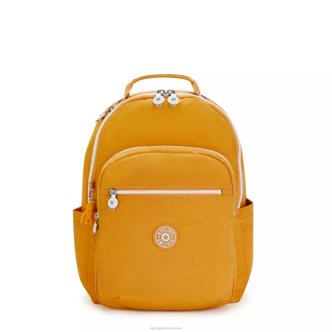 Kipling Kvinder seoul stor 15" laptop rygsæk XVLD472 bærbare rygsække hurtig gul