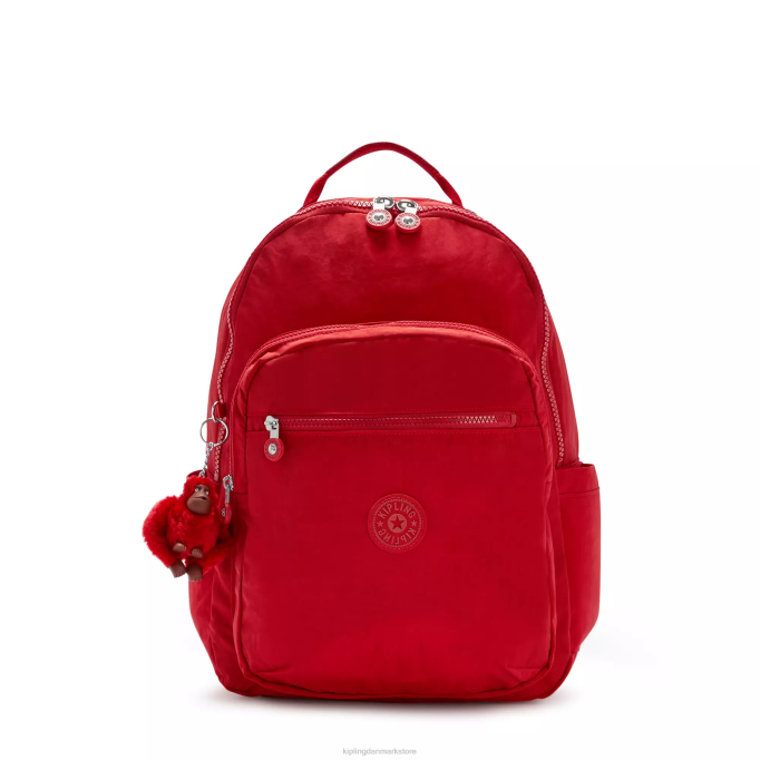 Kipling Kvinder seoul stor 15" laptop rygsæk XVLD474 bærbare rygsække kirsebær tonal