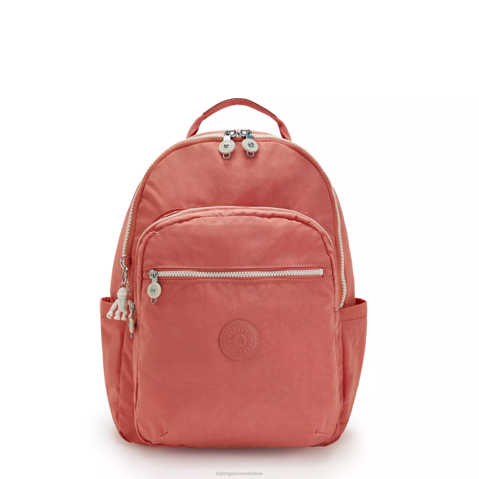 Kipling Kvinder seoul stor 15" laptop rygsæk XVLD475 bærbare rygsække vintage pink