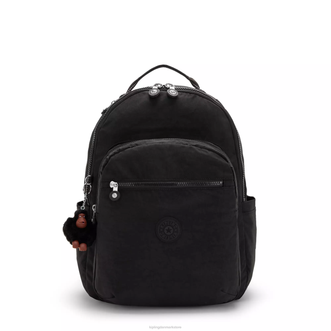 Kipling Kvinder seoul stor 15" laptop rygsæk XVLD476 bærbare rygsække ægte sort tone