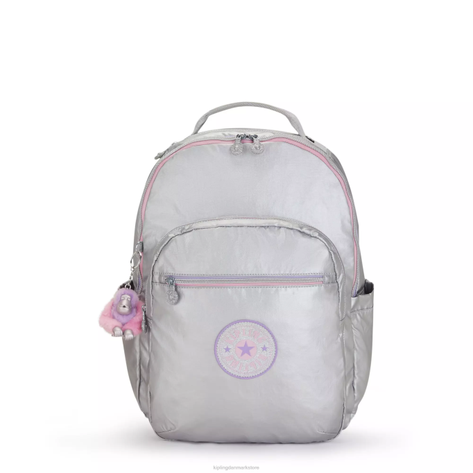 Kipling Kvinder seoul stor metallisk 15" laptop rygsæk XVLD448 bærbare rygsække slik metal sjov