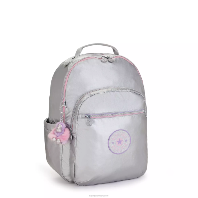 Kipling Kvinder seoul stor metallisk 15\" laptop rygsæk XVLD448 bærbare rygsække slik metal sjov