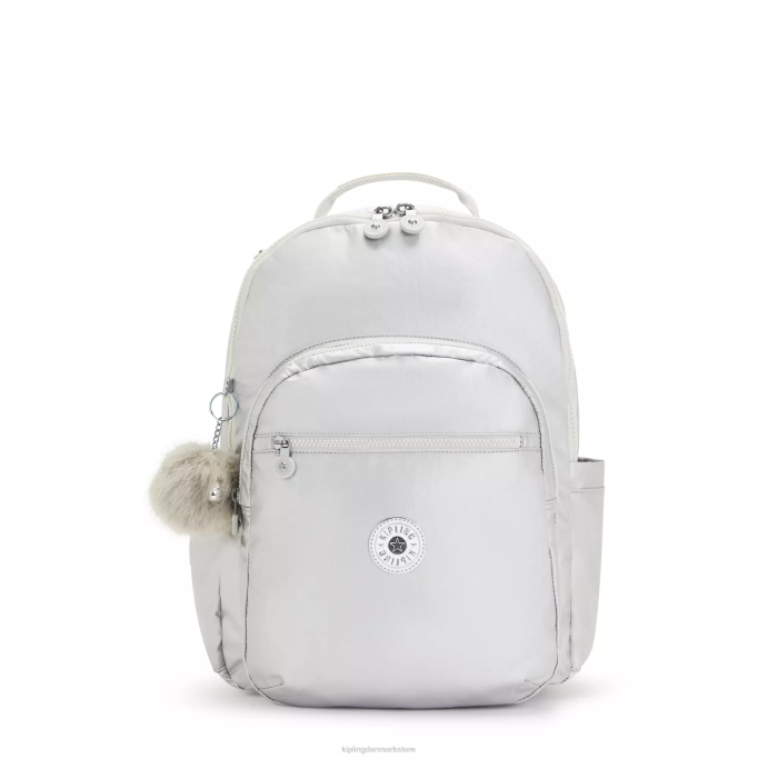 Kipling Kvinder seoul stor metallisk 15" laptop rygsæk XVLD458 bærbare rygsække slik metallic