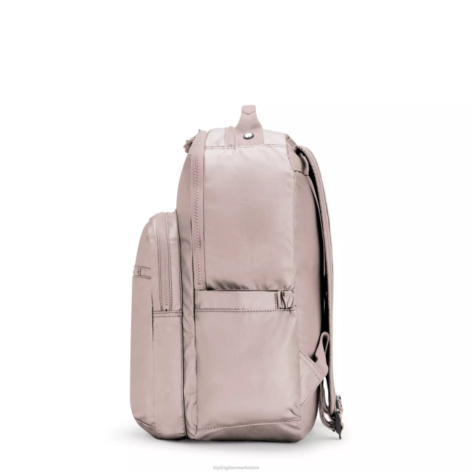 Kipling Kvinder seoul stor metallisk 15\" laptop rygsæk XVLD461 bærbare rygsække metallisk rose