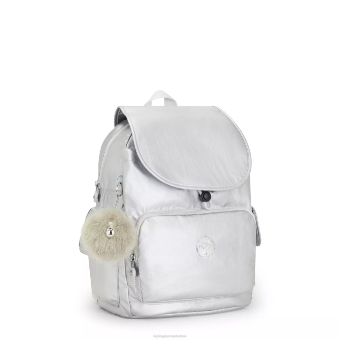 Kipling Kvinder city ​​pack metallisk rygsæk XVLD341 mode rygsække slik metallic