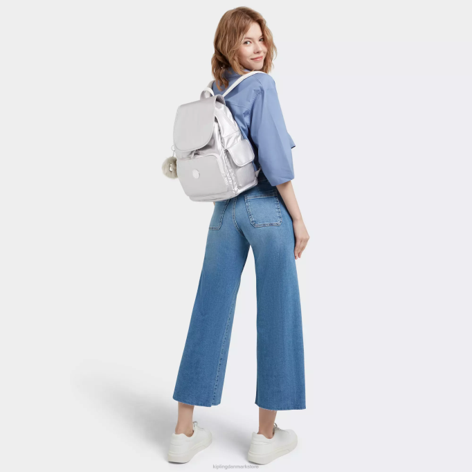 Kipling Kvinder city ​​pack metallisk rygsæk XVLD341 mode rygsække slik metallic