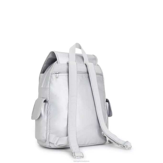 Kipling Kvinder city ​​pack metallisk rygsæk XVLD341 mode rygsække slik metallic