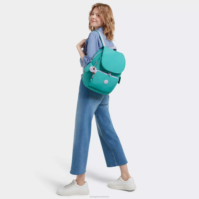 Kipling Kvinder city ​​pack rygsæk XVLD350 mode rygsække surfergrøn