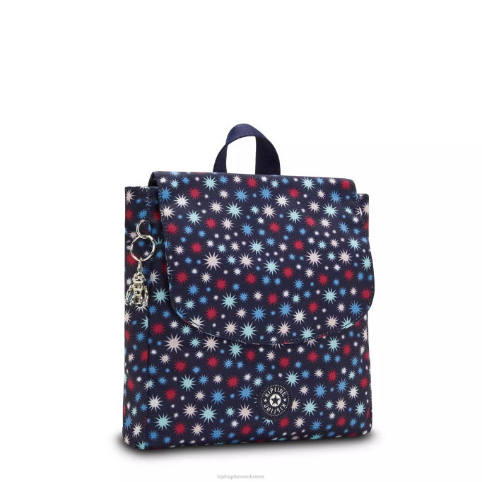 Kipling Kvinder dannie printet lille rygsæk XVLD390 mode rygsække funky stjerner