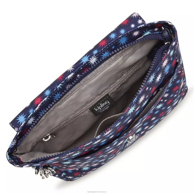 Kipling Kvinder dannie printet lille rygsæk XVLD390 mode rygsække funky stjerner