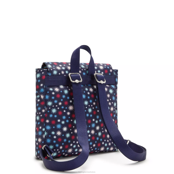Kipling Kvinder dannie printet lille rygsæk XVLD390 mode rygsække funky stjerner