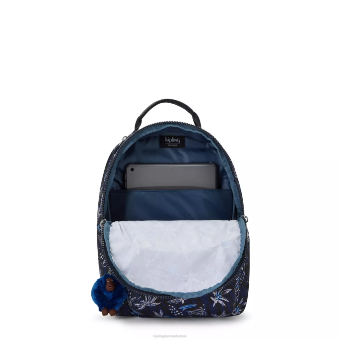 Kipling Kvinder seoul lille printet tablet rygsæk XVLD348 mode rygsække surf sea print