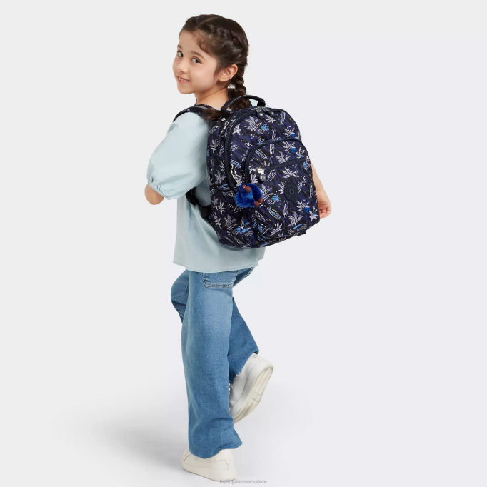 Kipling Kvinder seoul lille printet tablet rygsæk XVLD348 mode rygsække surf sea print