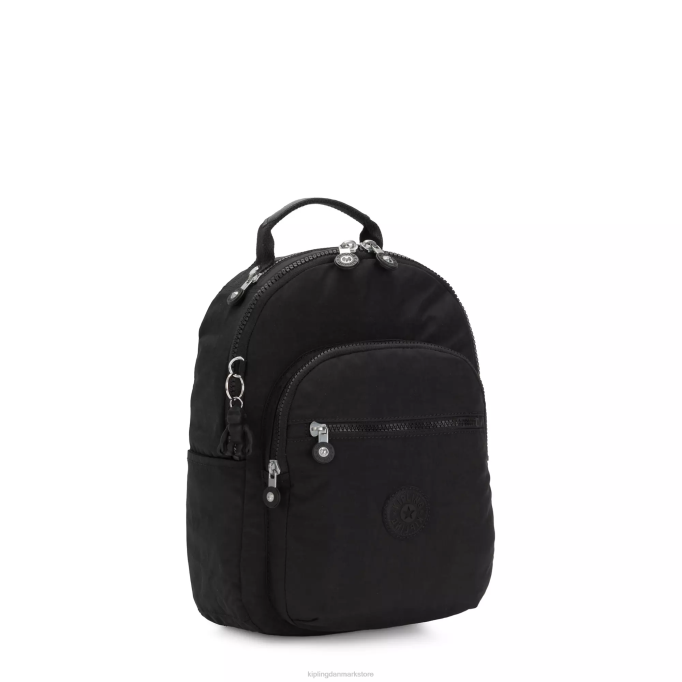 Kipling Kvinder seoul lille tablet rygsæk XVLD420 monogrammerbar sort noir