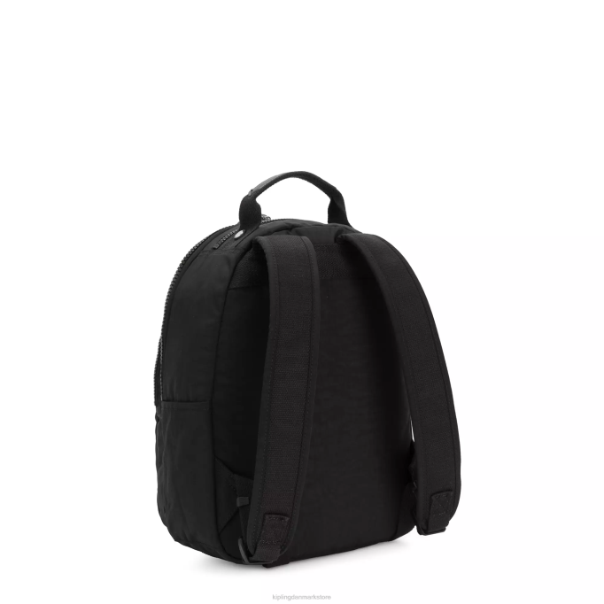 Kipling Kvinder seoul lille tablet rygsæk XVLD420 monogrammerbar sort noir