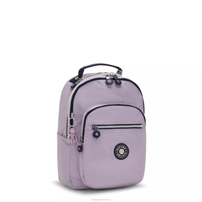 Kipling Kvinder seoul lille tablet rygsæk XVLD423 monogrammerbar blid lilla blok