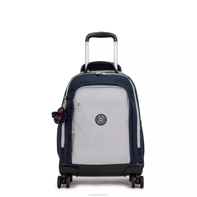 Kipling Kvinder new zea 15" bærbar rygsæk XVLD479 rullende rygsække ægte blågrå