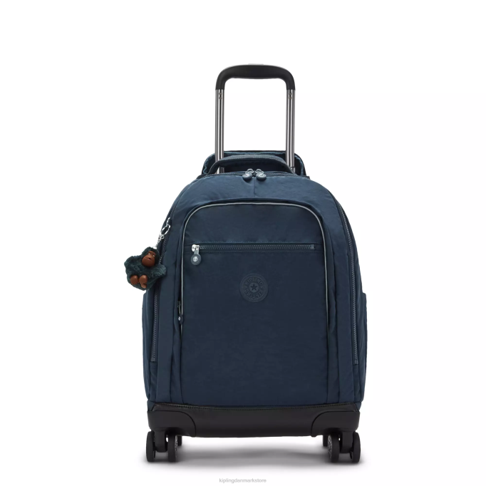 Kipling Kvinder new zea 15" bærbar rygsæk XVLD480 rullende rygsække ægte blå tone