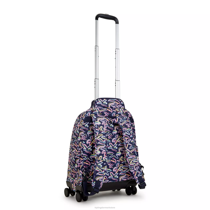Kipling Kvinder new zea 15\" rullende rygsæk til bærbar computer med tryk XVLD490 rullende rygsække palme fiesta print