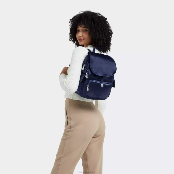 Kipling Kvinder city ​​pack lille rygsæk XVLD379 små rygsække kosmisk blå