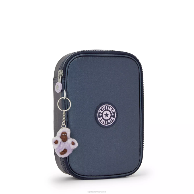 Kipling Kvinder 100 kuglepenne metallisk etui XVLD596 kuglepenne og penalhuse admiral blå