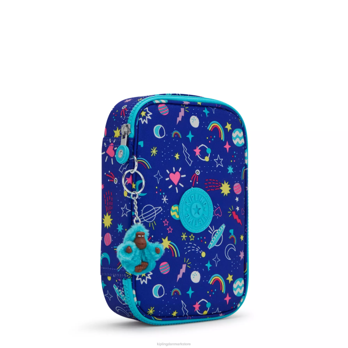 Kipling Kvinder 100 kuglepenne trykt etui XVLD586 kuglepenne og penalhuse galakse gimmicks