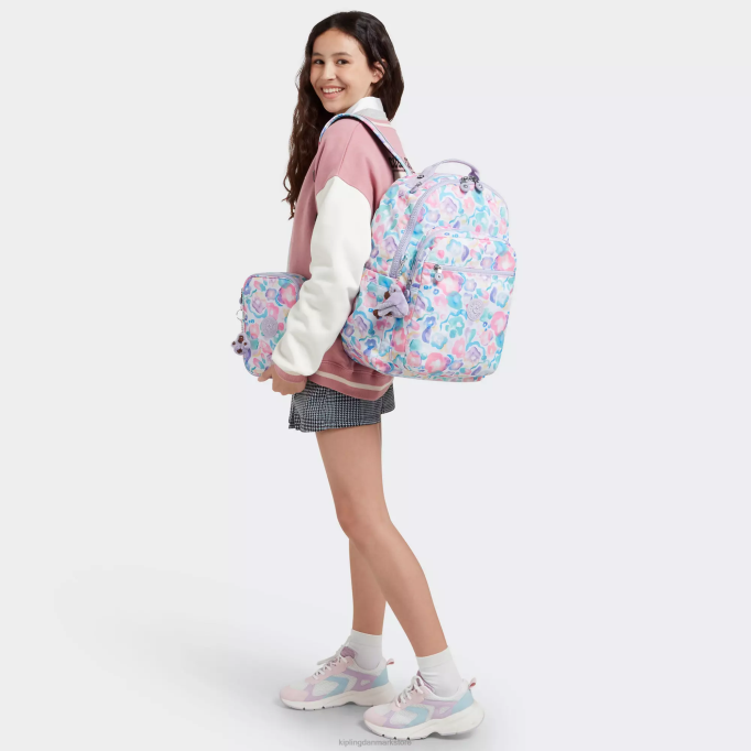 Kipling Kvinder 100 kuglepenne trykt etui XVLD593 kuglepenne og penalhuse aqua blomster