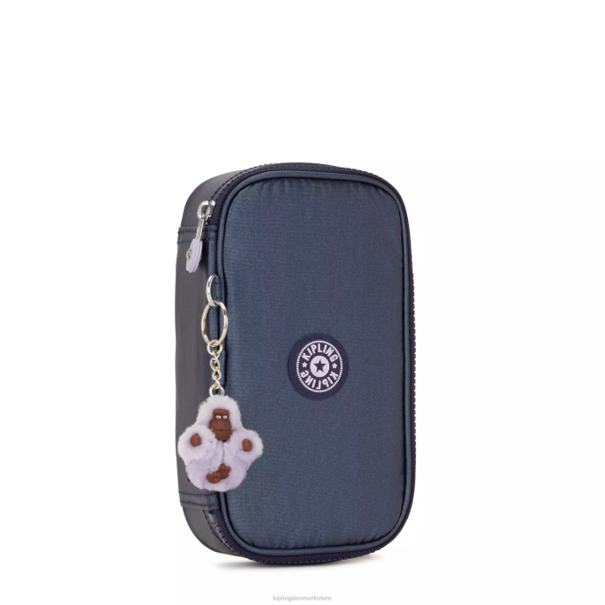 Kipling Kvinder 50 kuglepenne metallisk etui XVLD599 kuglepenne og penalhuse admiral blå