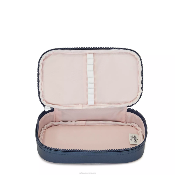 Kipling Kvinder 50 kuglepenne metallisk etui XVLD599 kuglepenne og penalhuse admiral blå