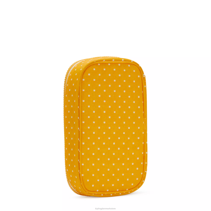 Kipling Kvinder 50 kuglepenne trykt etui XVLD594 kuglepenne og penalhuse blød prik gul