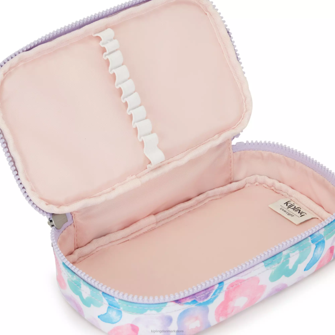 Kipling Kvinder 50 kuglepenne trykt etui XVLD595 kuglepenne og penalhuse aqua blomster